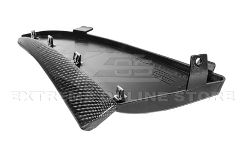 20-24+ C8 Corvette XL Extended Front Splash Guards in Carbon Fiber